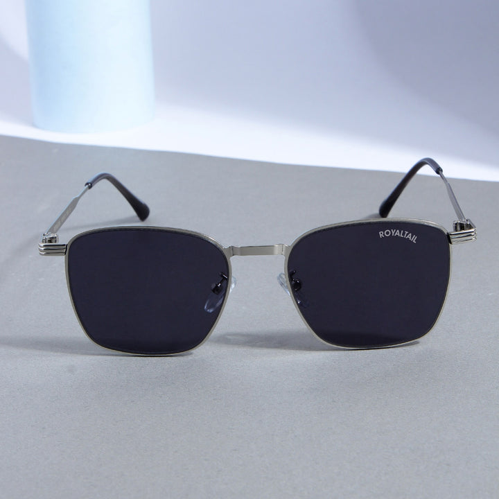 Silver Metal Frame And Polycarbonate Glass Square Sunglasses For Men & Women