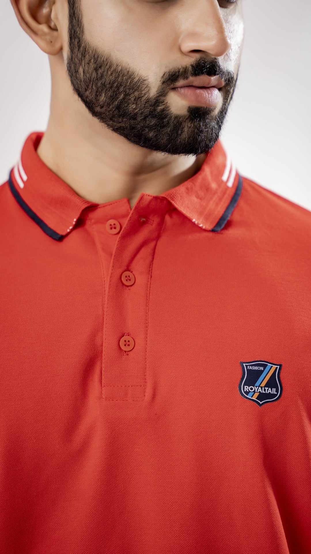 BRIGHT RED SUPER SOFT ORGANIC COTTON MERCERISED PIQUE POLO TEE - Royaltail