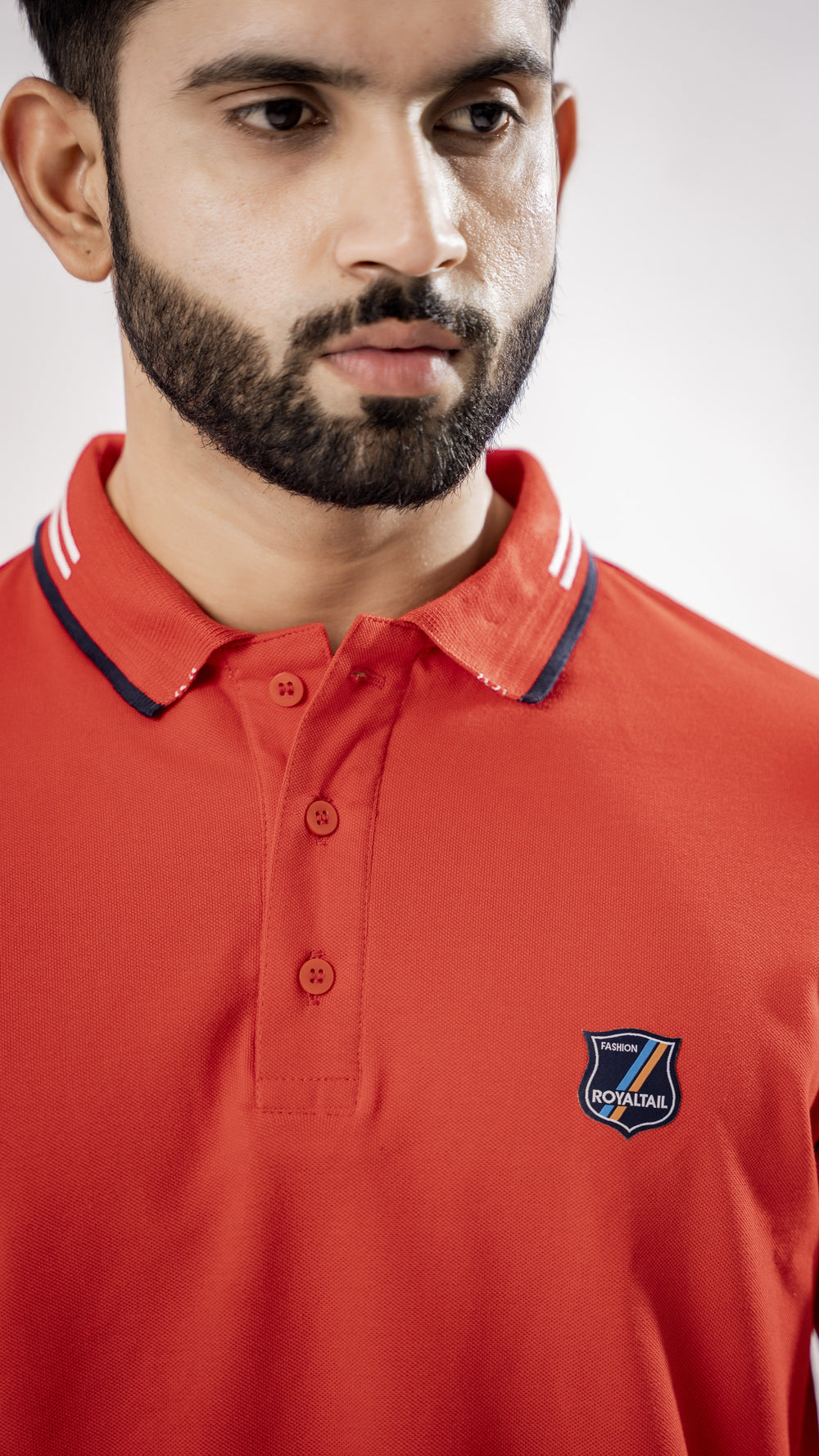 BRIGHT RED SUPER SOFT ORGANIC COTTON MERCERISED PIQUE POLO TEE - Royaltail