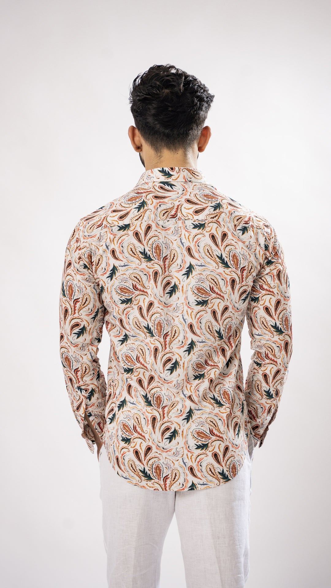 ABSTRACT PAISELY  PRINT SUPER SOFT PREMIUM COTTON SHIRT - Royaltail