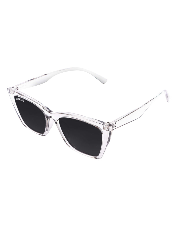 Cat-Eyes Clear Black UV Protected Sunglasses RT049