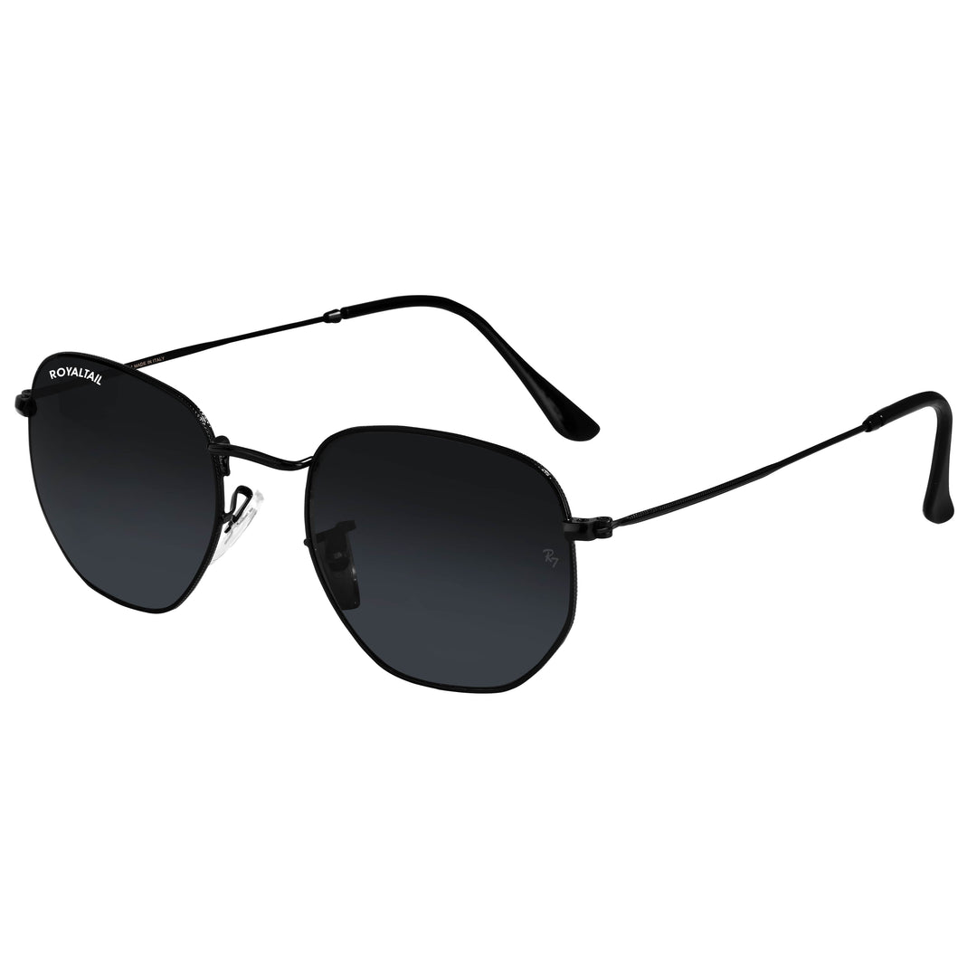 royaltail sunglasses hexagonal rt black round