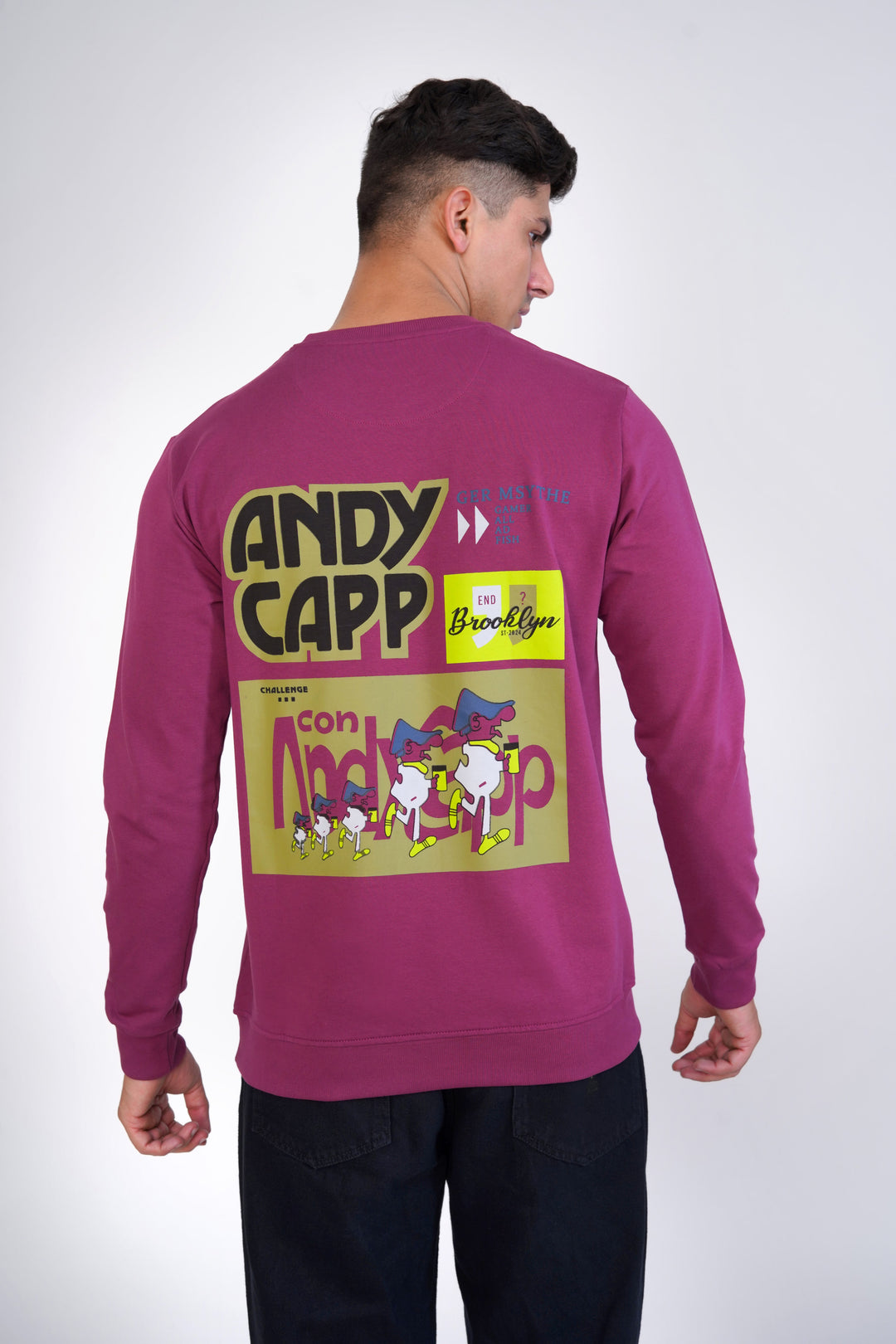 Andy Capp Camelot Maroon Sweatshirt - Royaltail