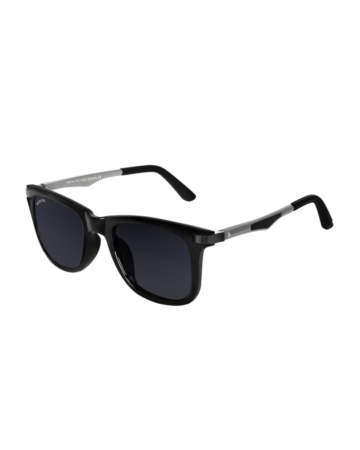 Black Glass and Black Frame Square Helmatta 4287 Edition Sunglasses - Royaltail